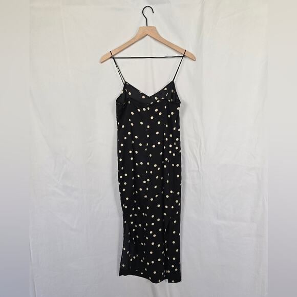 Anthropologie Plenty Tracy Reese Polka Dot Midi Slip Dress Navy Size 2 NWOT - Picture 2 of 6